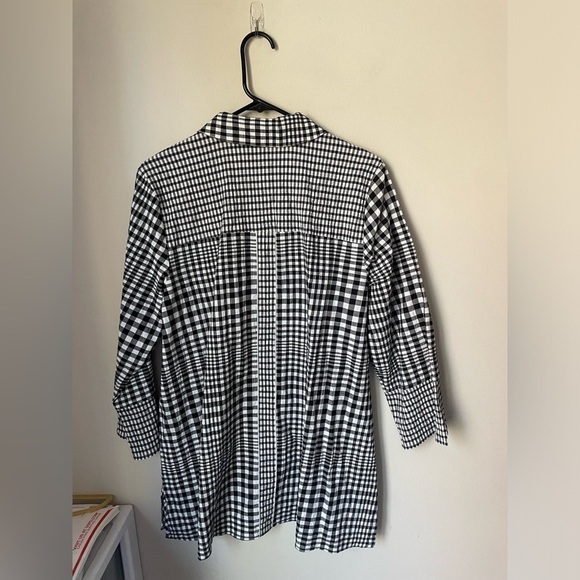 Habitat "Clothes to Live In" Gingham Button Down Tunic Size Medium - Picture 9 of 10